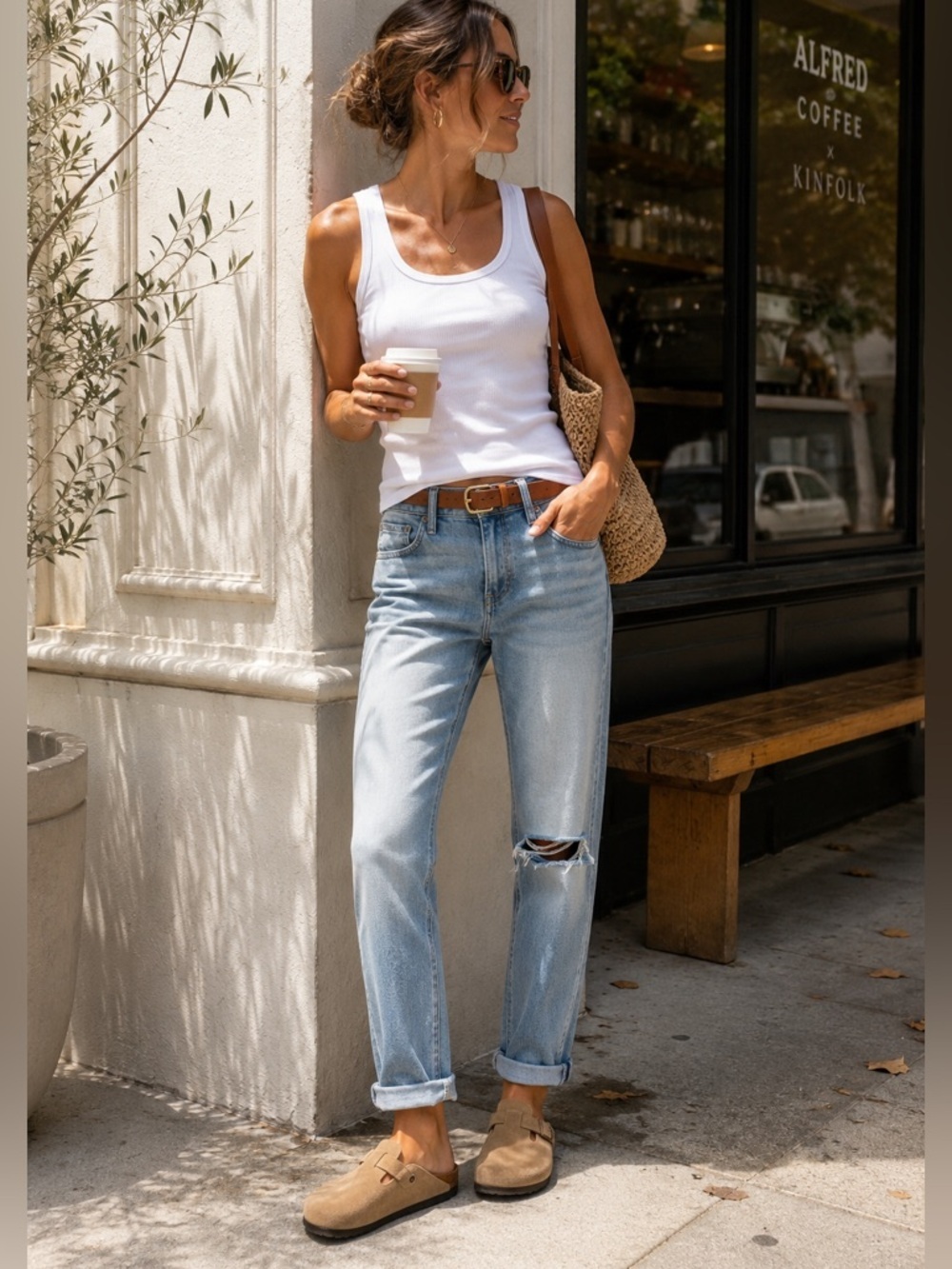 Rag & Bone Dre Low Rise Slim Boyfriend Jeans Distressed Light Wash Cuffed 29